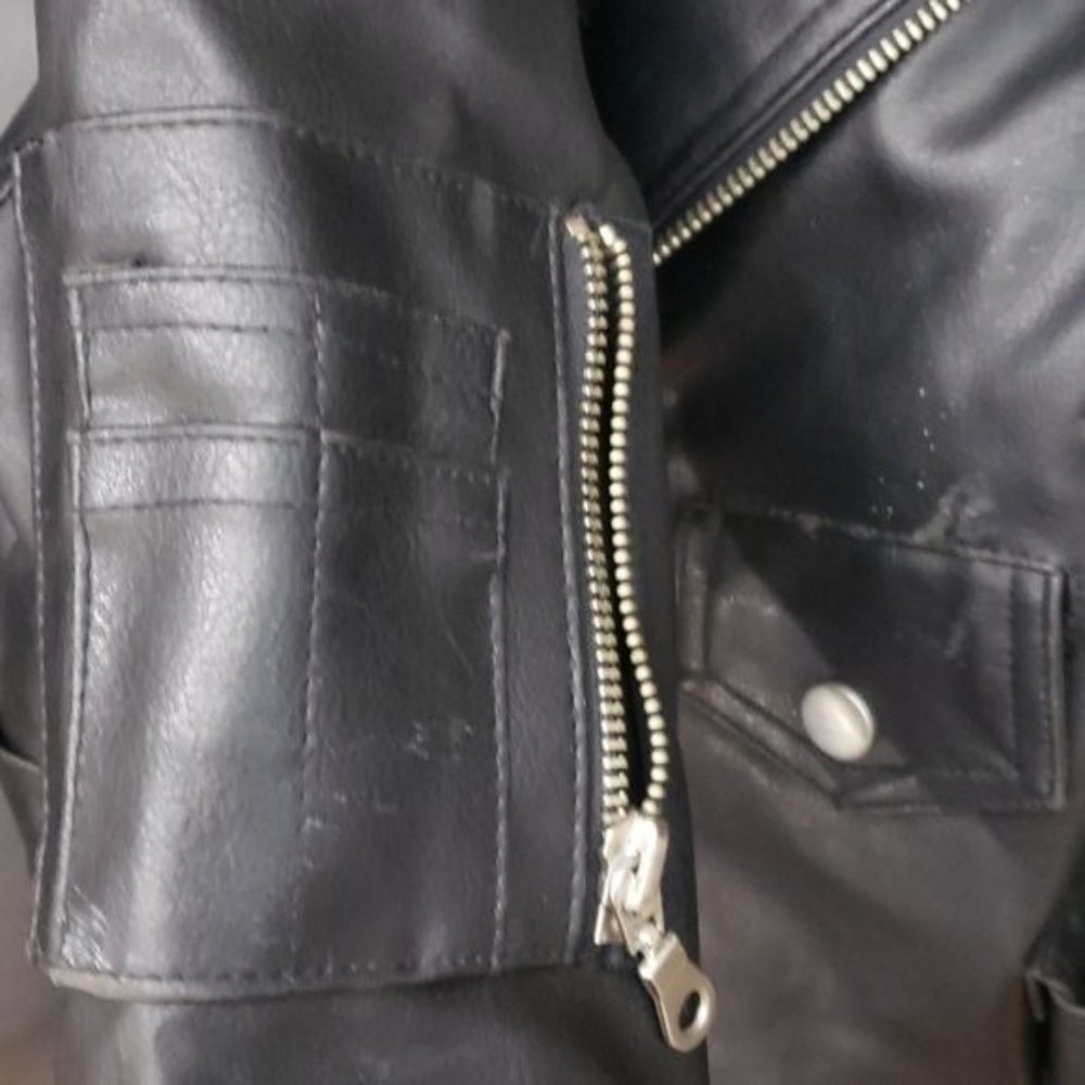 ⭐HP⭐ Kids biker style jacket size 5 - Picture 6 of 8